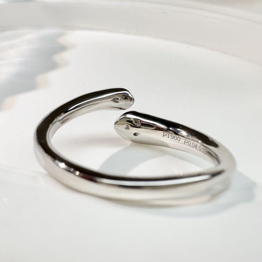 【美品】PT900 ピンクダイヤモンド 0.04ct リング ダイヤ