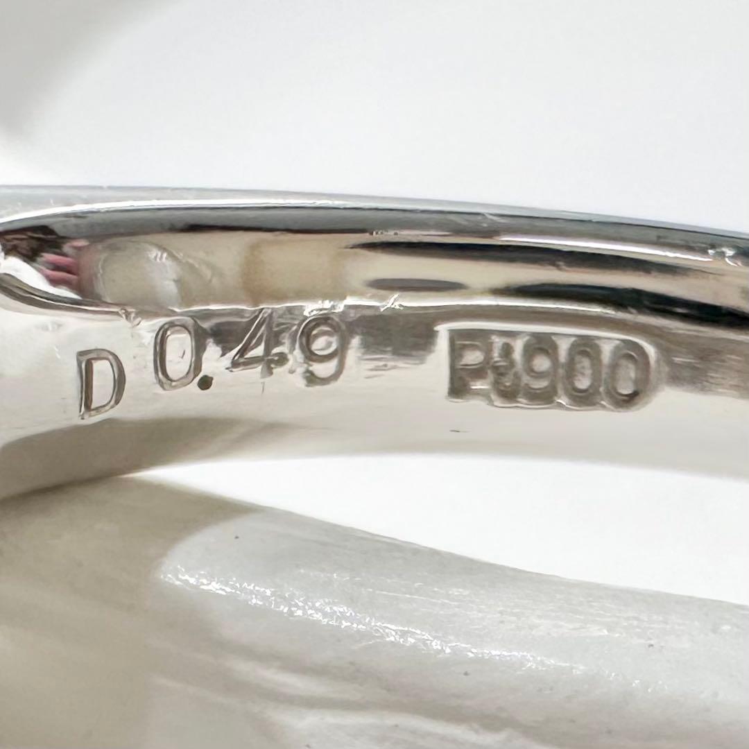 PT900 パライバトルマリン ダイヤモンド デザインリング 0.401ct