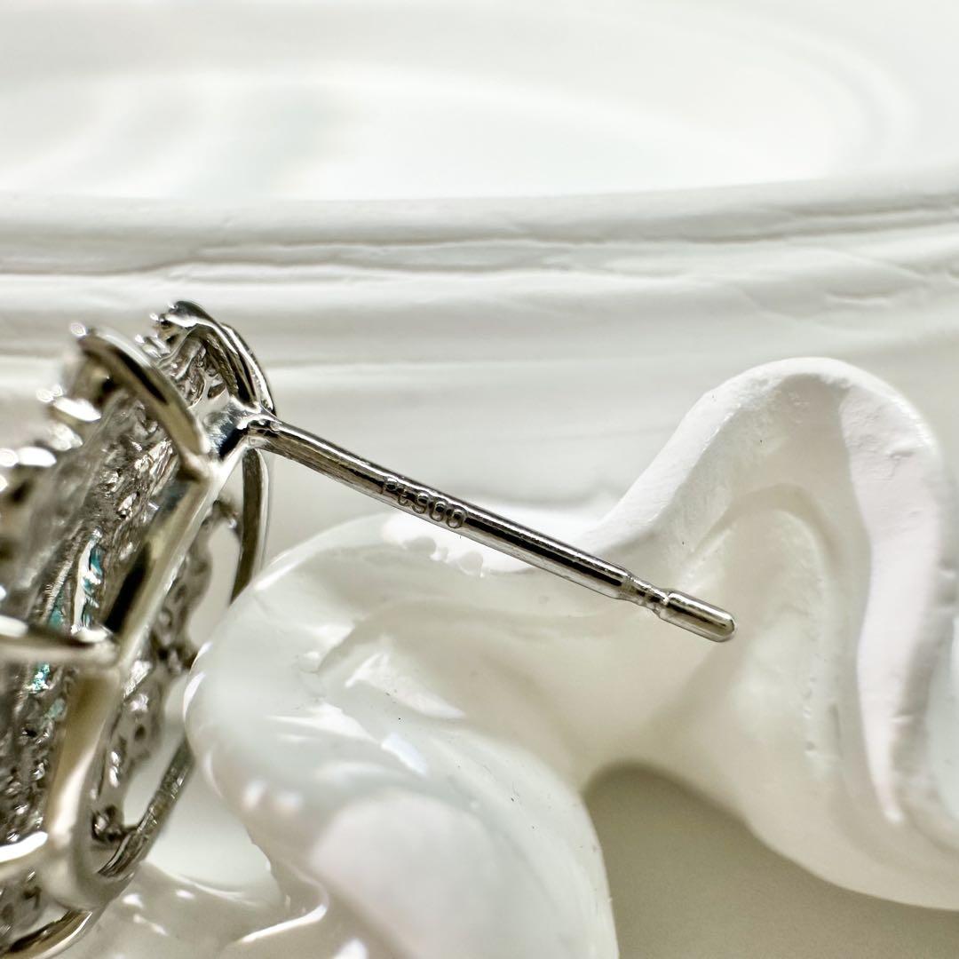 【美品】PT900 パライバトルマリン 0.21ct ピアス