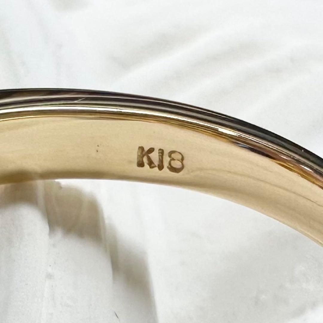 K18 サファイア 2.77ct ダイヤモンドリング 昭和レトロ