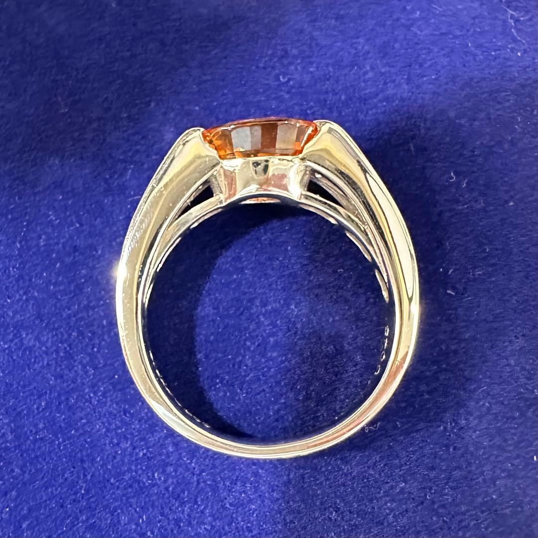 【美品】PT900 スペサルタイト 3.283ct リング