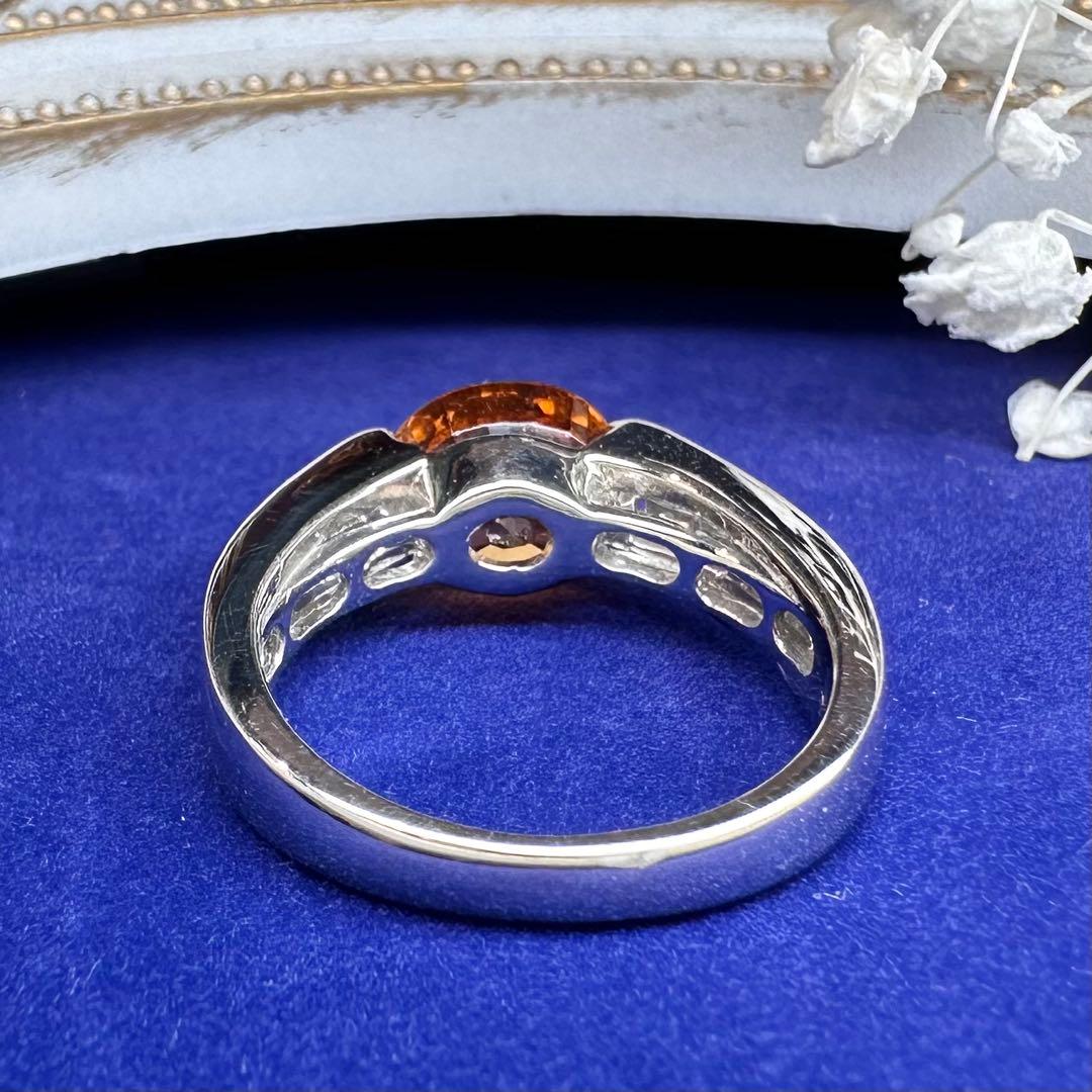 【美品】PT900 スペサルタイト 3.283ct リング