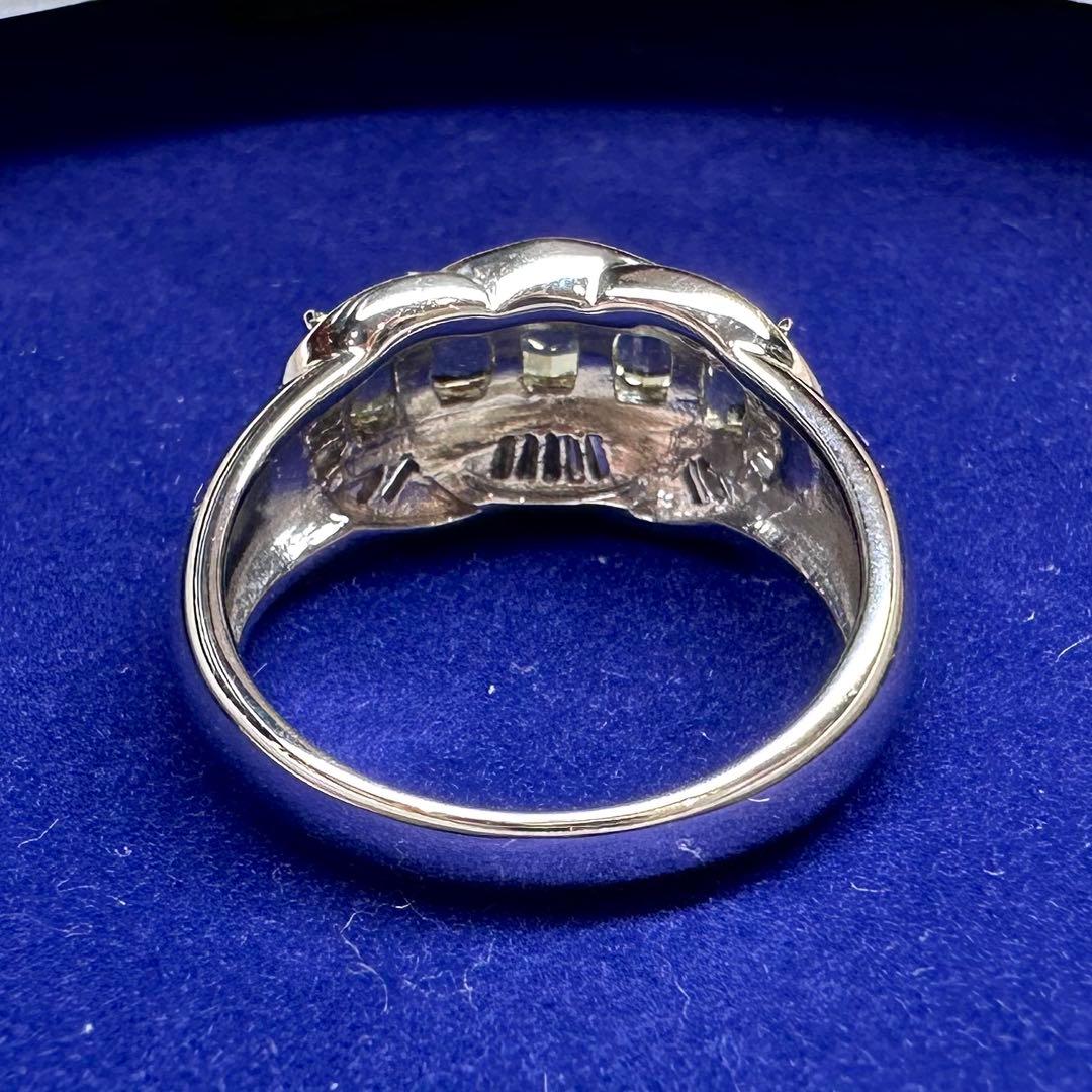 PT900 バイカラーサファイア1.20ct ダイヤモンドリング