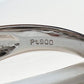 PT900 バイカラーサファイア1.20ct ダイヤモンドリング