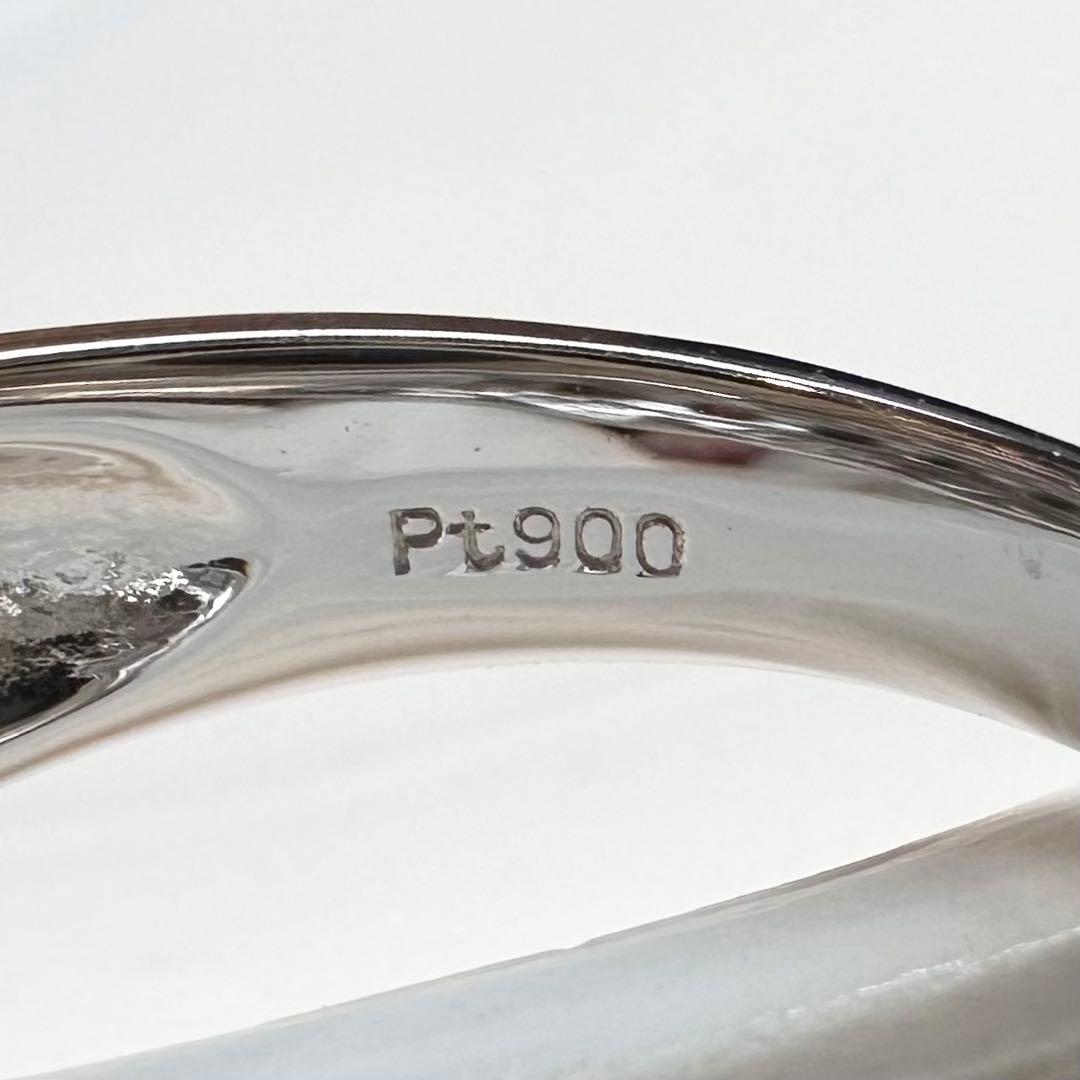 PT900 バイカラーサファイア1.20ct ダイヤモンドリング
