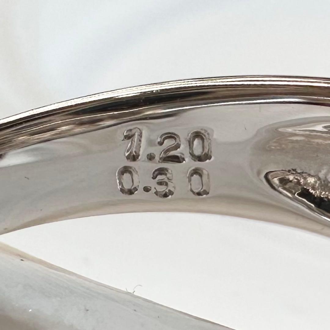PT900 バイカラーサファイア1.20ct ダイヤモンドリング