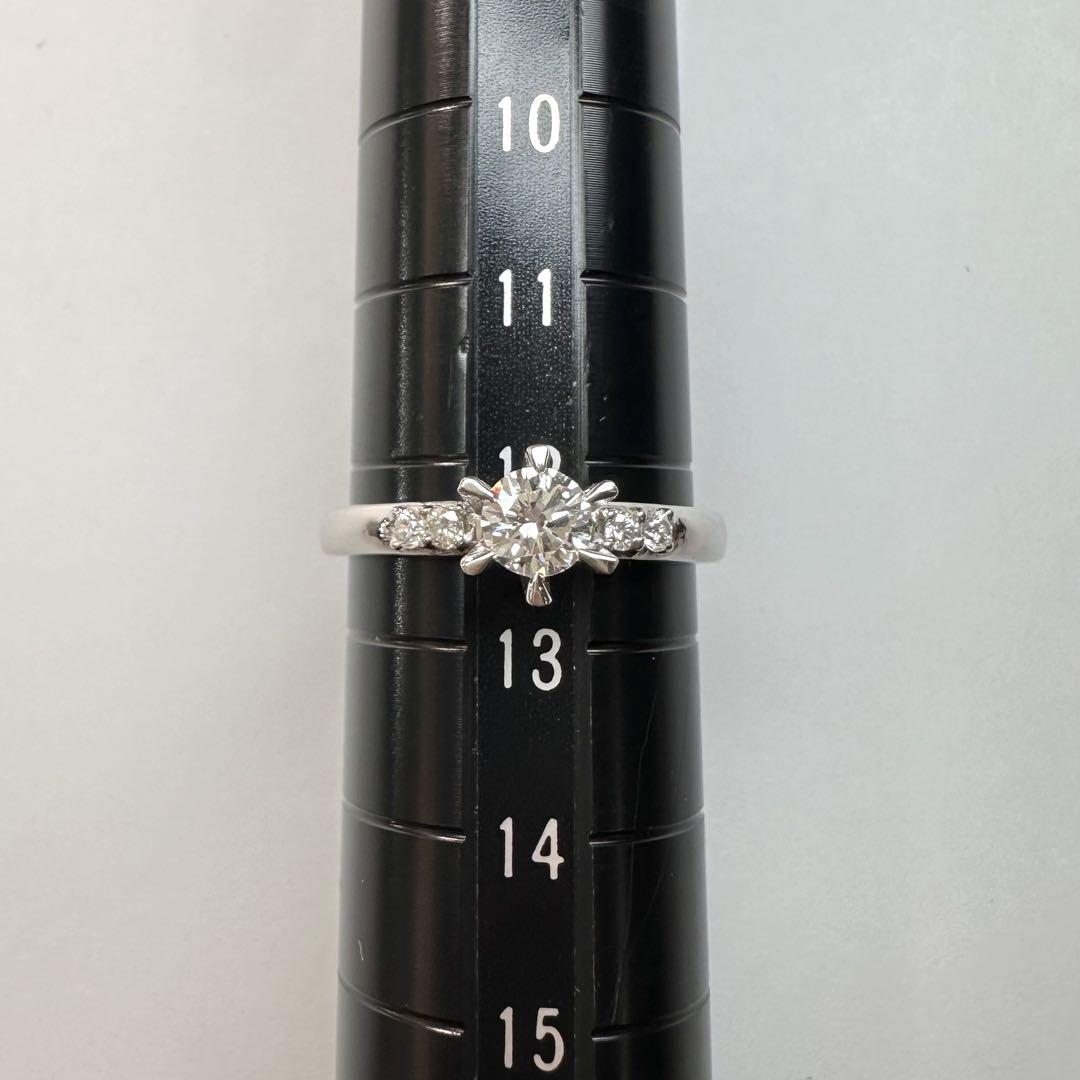 【美品】PT900 ダイヤモンド 0.309ct リング 婚約指輪 6本爪