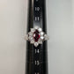 【美品】PT900 ルビー0.64ct リング デザイン ダイヤ　マーキス