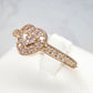 【新品】K18PG ピンクダイヤモンド 0.16ct リング　ハート型