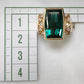 K18 大粒トルマリン 10.00ct ダイヤモンド リング