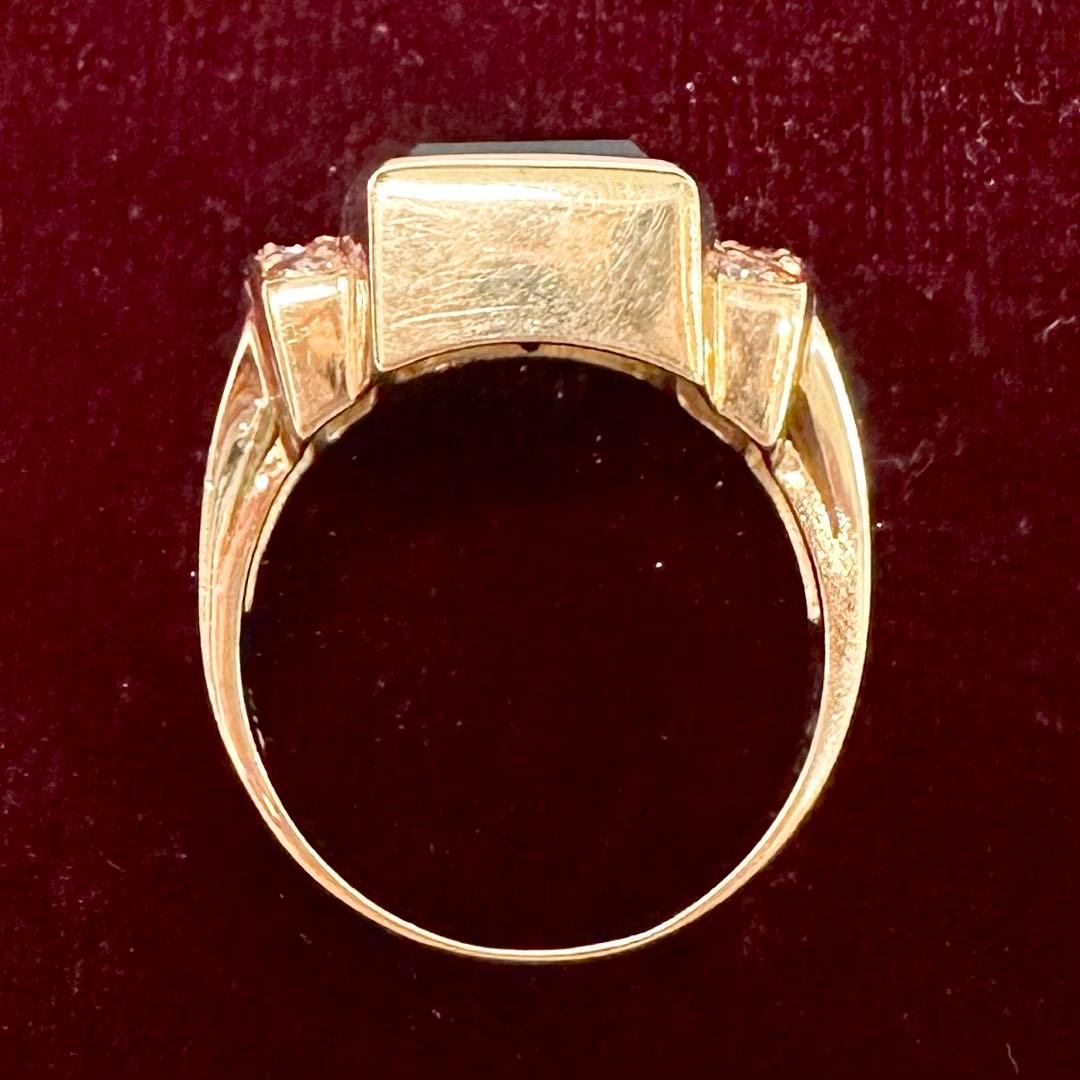K18 大粒トルマリン 10.00ct ダイヤモンド リング
