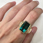 K18 大粒トルマリン 10.00ct ダイヤモンド リング