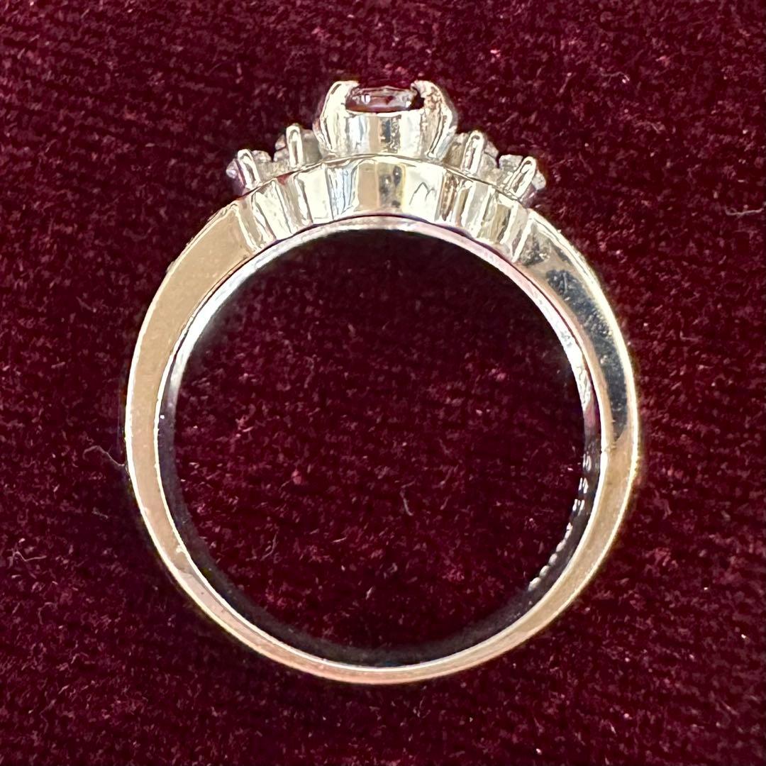 PT900 ルビー ダイヤモンドリング 0.67ct レディース 指輪 日本製