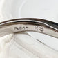 K18/PT900 エメラルド カボション 0.87ct ダイヤリング