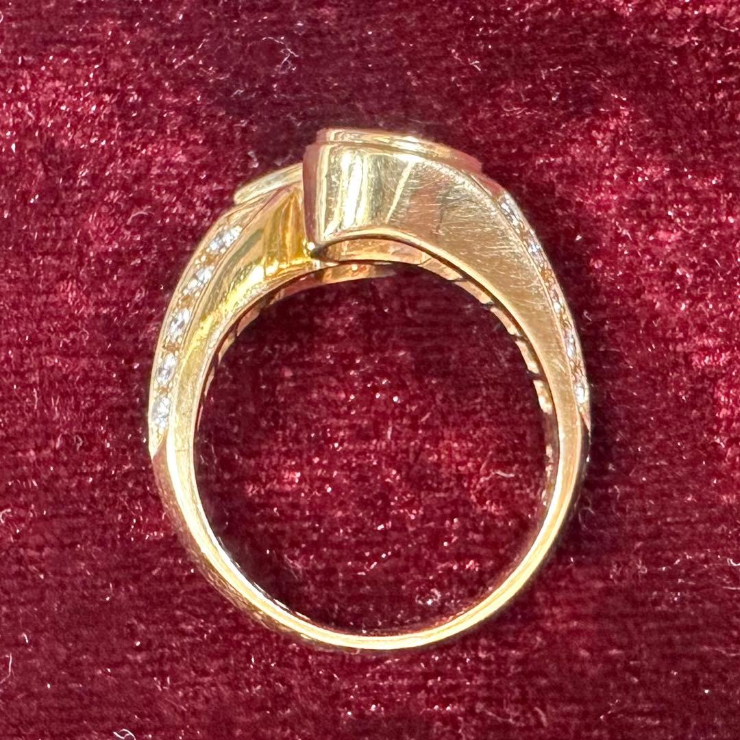 【K18】ツァボライト 1.41ct 2.0ct リング ツインストーン