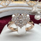 【K18】ダイヤモンド 0.80ct リング ハートデザイン
