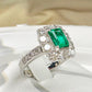 【美品】PT900 エメラルド 0.79ct リング