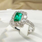 【美品】PT900 エメラルド 0.79ct リング