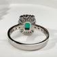 【美品】PT900 エメラルド 0.79ct リング