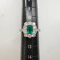 【美品】PT900 エメラルド 0.79ct リング
