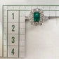 【美品】PT900 エメラルド 0.79ct リング
