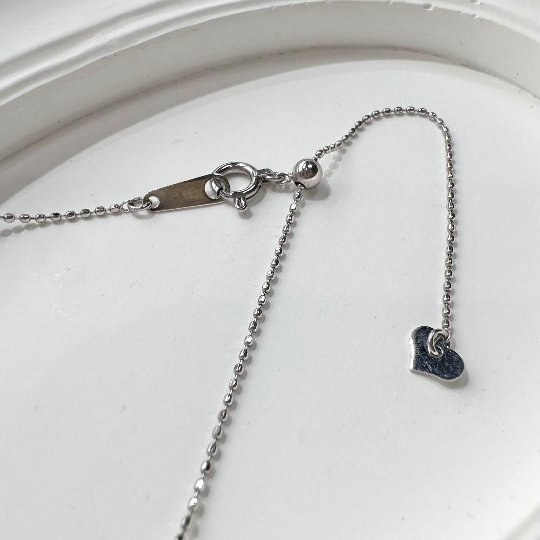 K18WG ルビー 1.22ct ダイヤモンド ネックレス