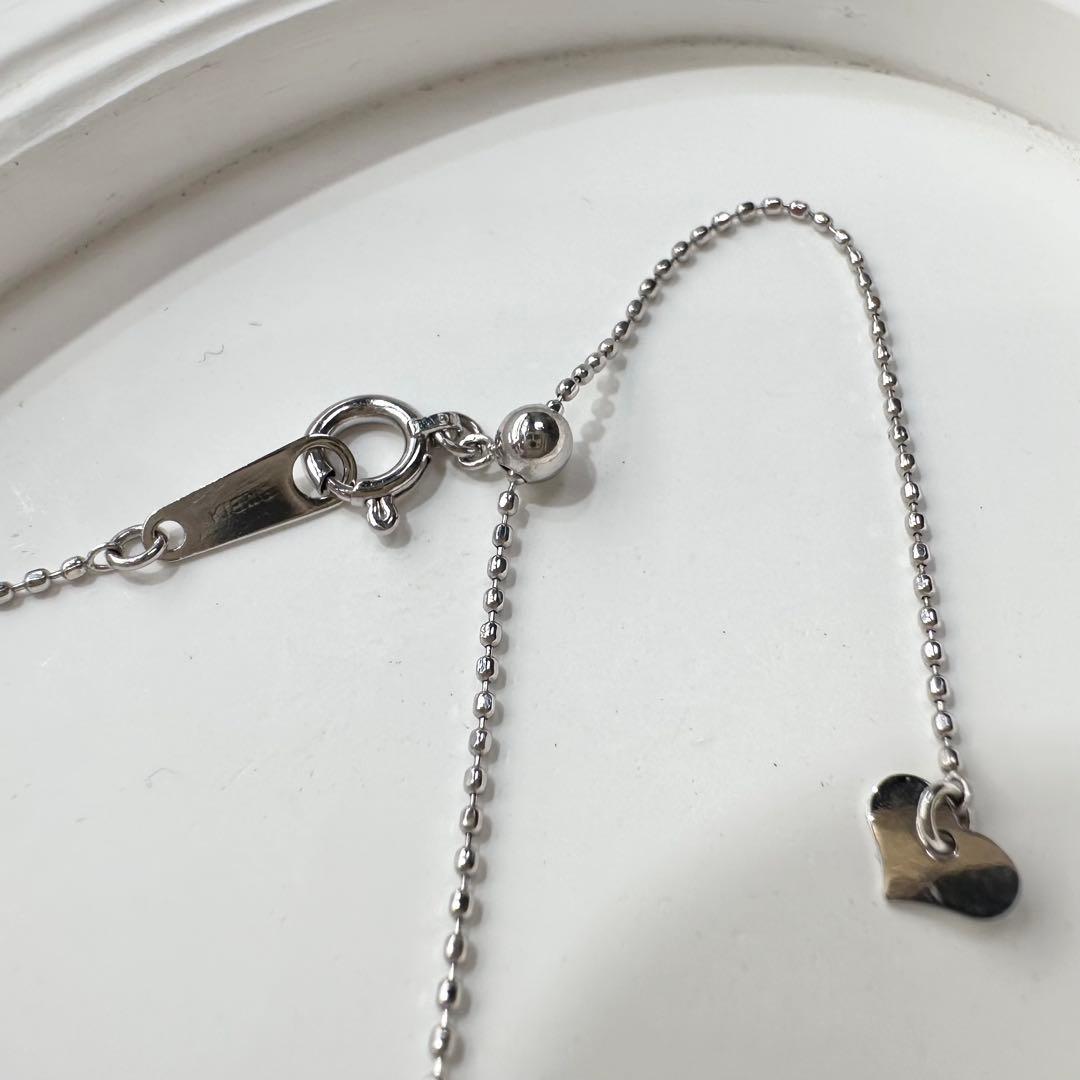 K18WG ルビー 1.22ct ダイヤモンド ネックレス