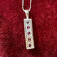 K18WG ルビー 1.22ct ダイヤモンド ネックレス