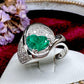 【美品】PT900 エメラルド0.94ct リング