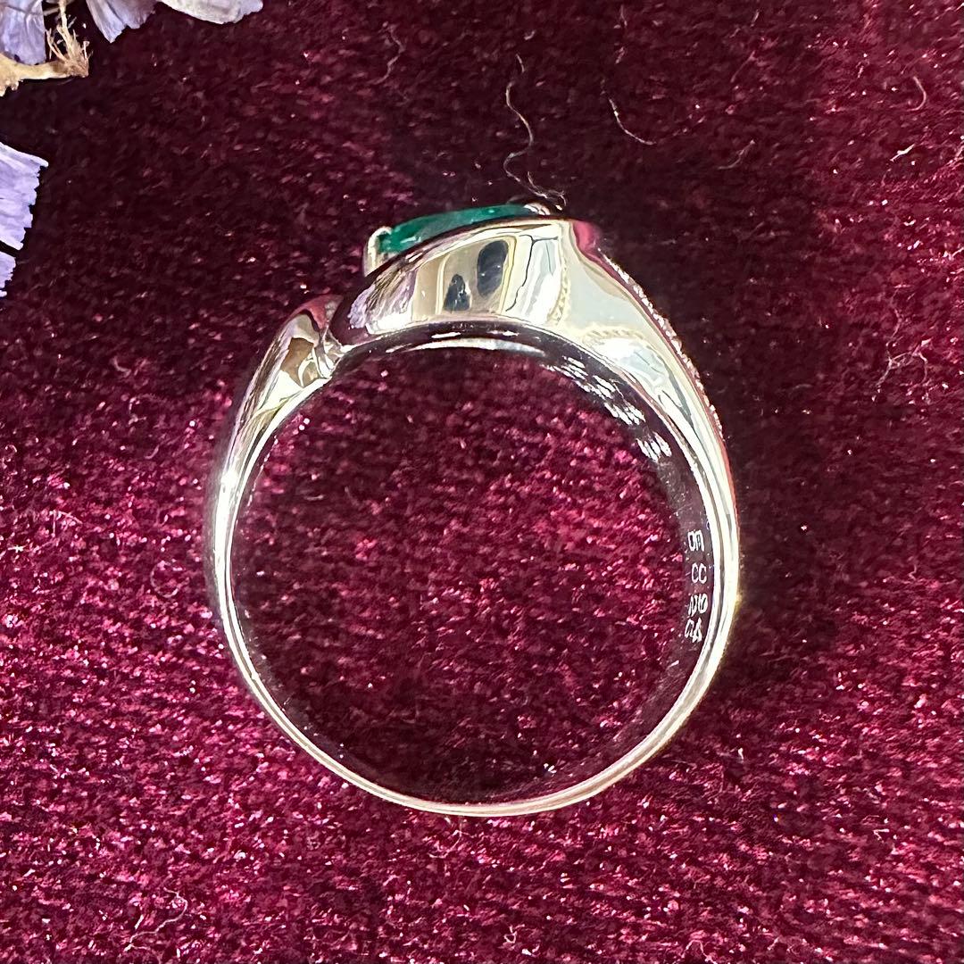 【美品】PT900 エメラルド0.94ct リング