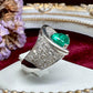 【美品】PT900 エメラルド0.94ct リング