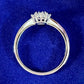 【美品】PT950 サファイア 0.26ct リング 花デザイン