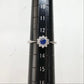 【美品】PT950 サファイア 0.26ct リング 花デザイン