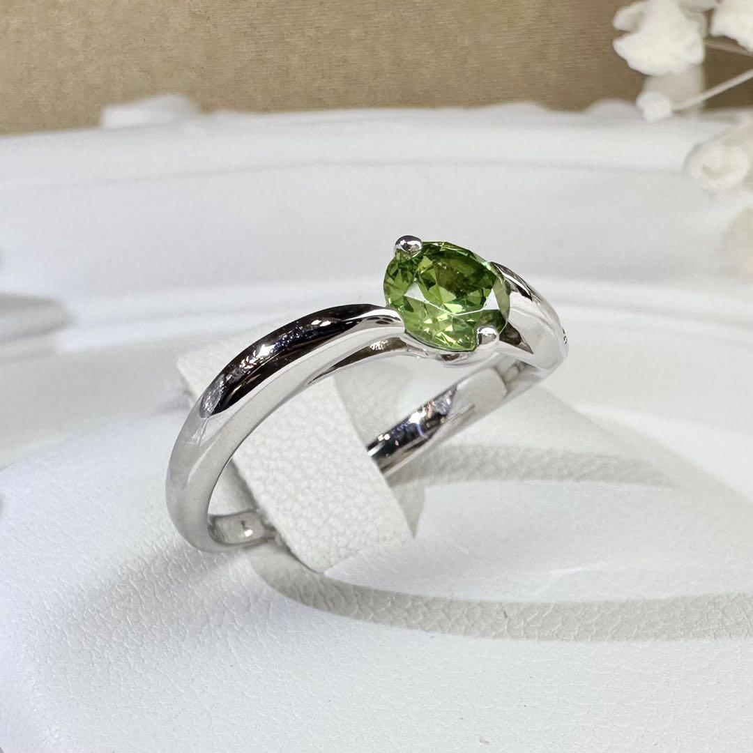 【美品】PT900 デマントイドガーネット 0.59ct リング