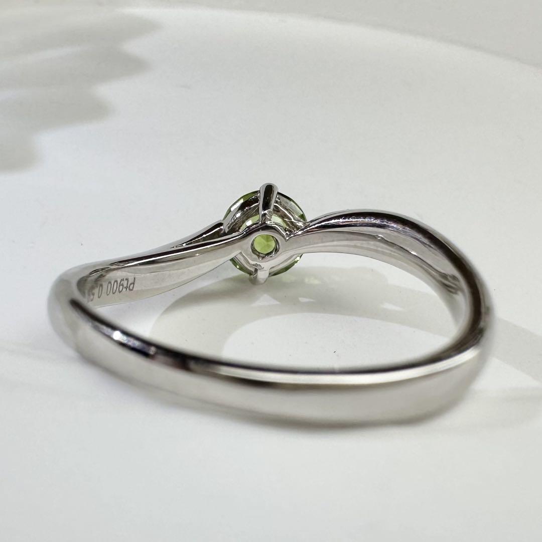 【美品】PT900 デマントイドガーネット 0.59ct リング