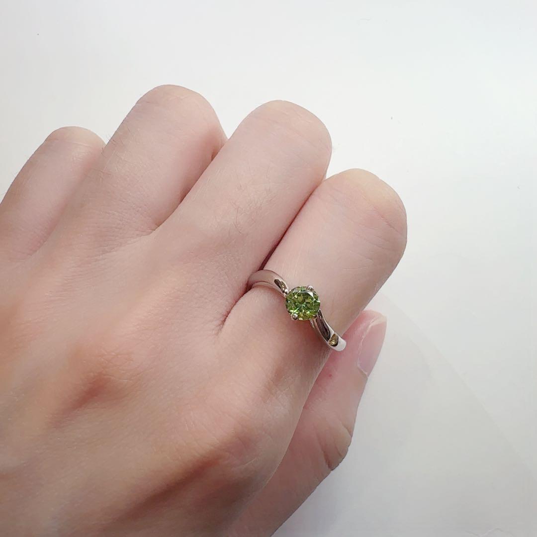 【美品】PT900 デマントイドガーネット 0.59ct リング