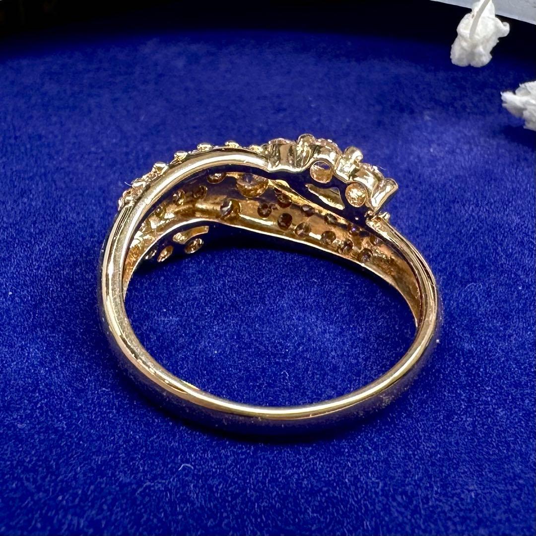 【K18】ダイヤモンド 1.0ct リング