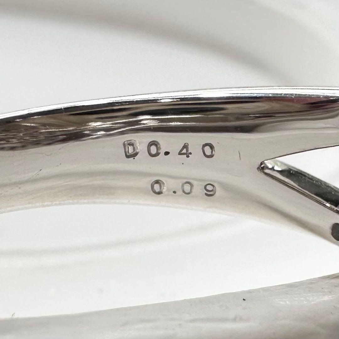 K18WG パライバトルマリン ダイヤモンド リング 0.09ct 鑑別書