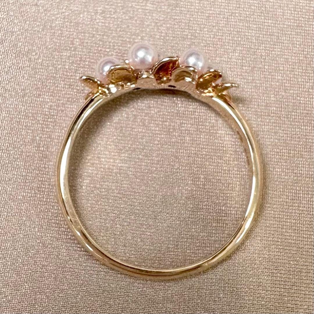 TASAKI K18 アコヤ真珠 ダイヤモンド リング 2.8-2.9mm