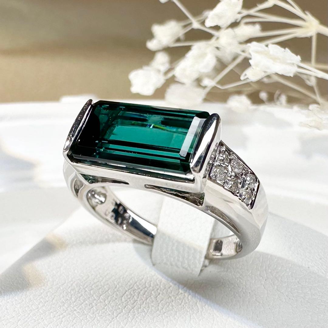 【美品】PT900 トルマリン 3.84ct リング