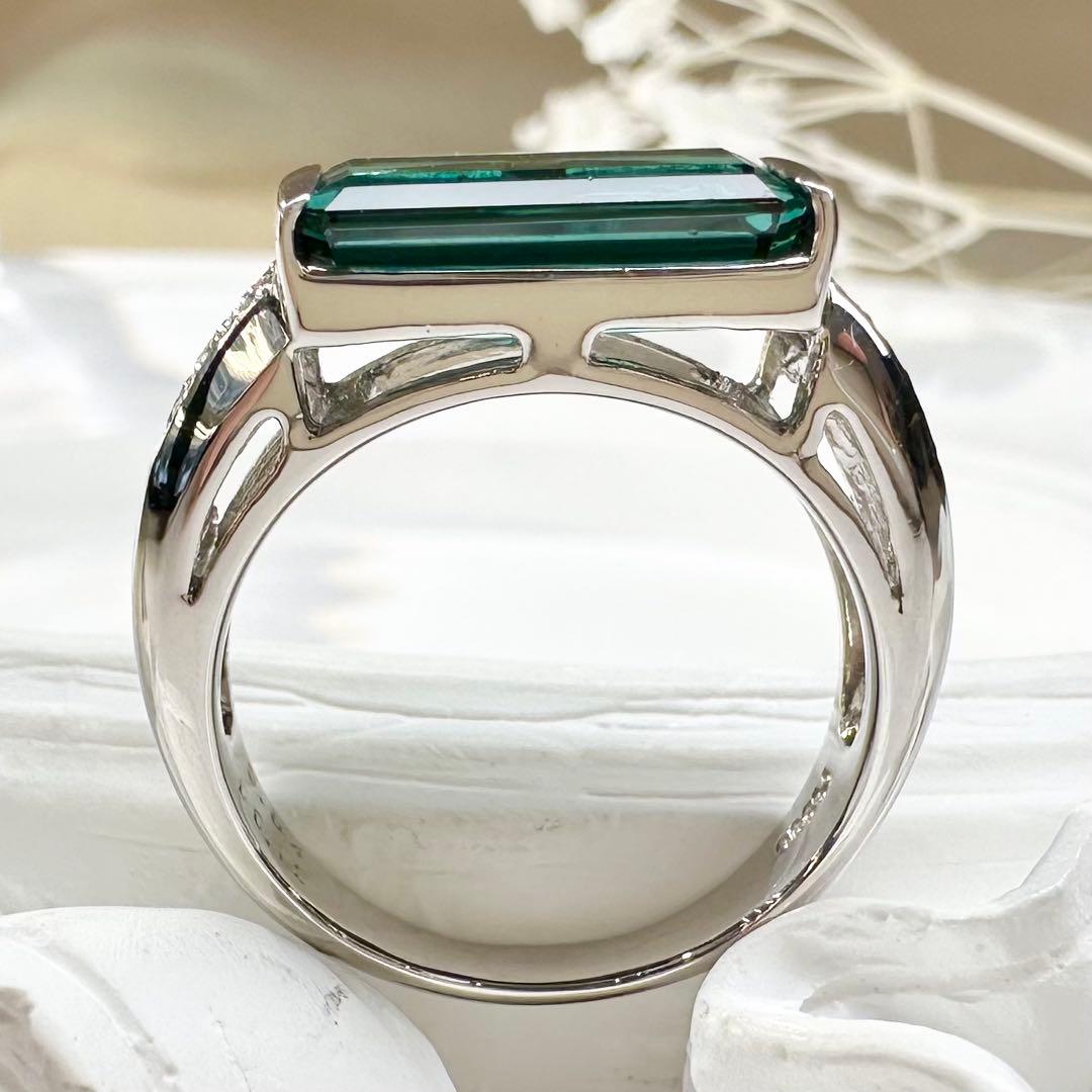 【美品】PT900 トルマリン 3.84ct リング