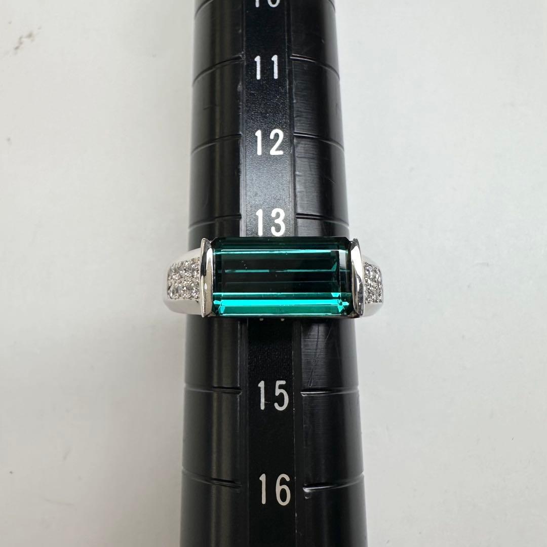 【美品】PT900 トルマリン 3.84ct リング