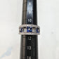PT900 サファイア 0.83ct ダイヤモンド ワイドリング
