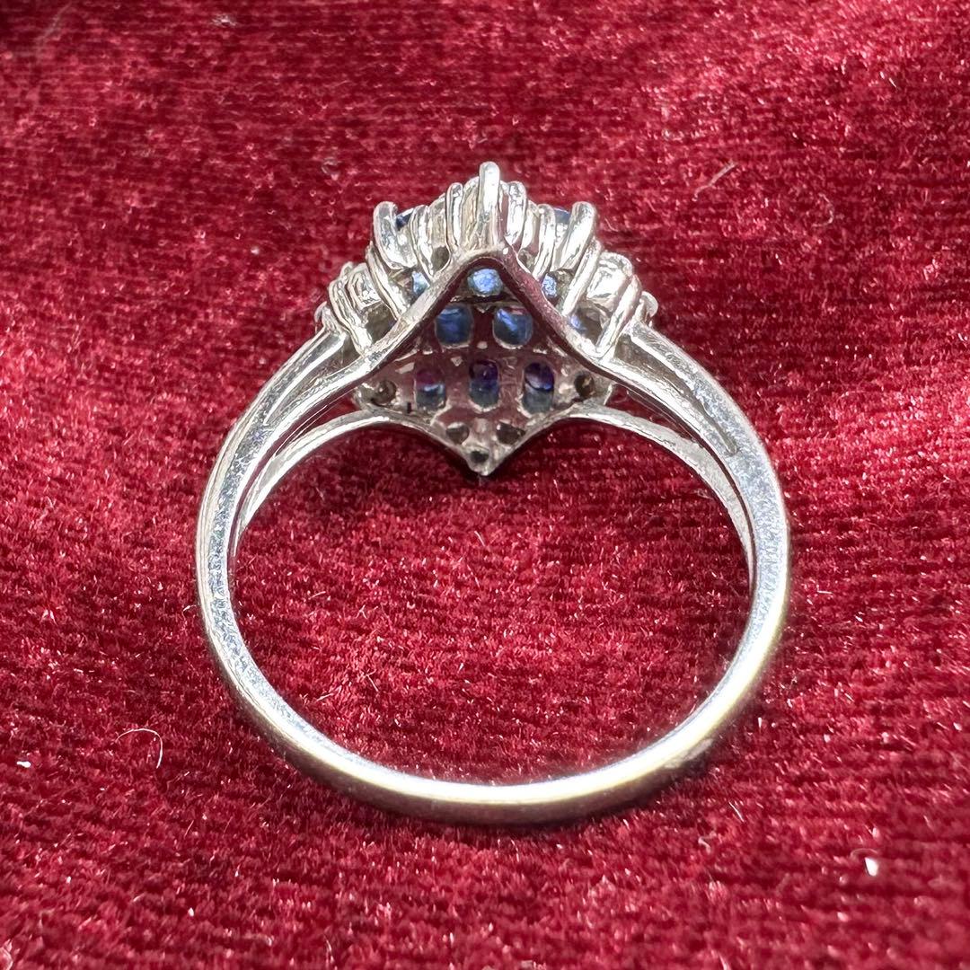 【美品】PT900 サファイア 1.21ct リング