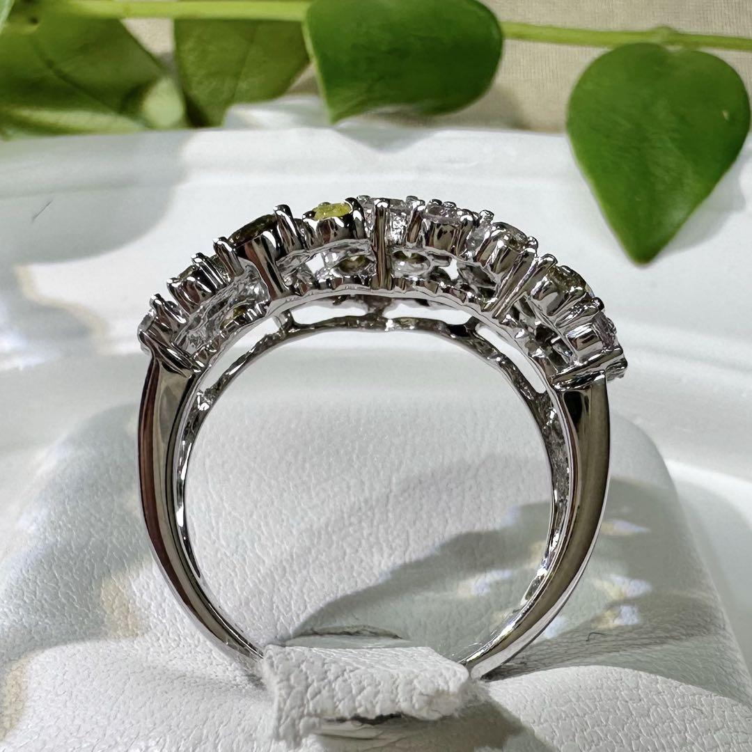 【K18WG】ダイヤモンド 1.50ct ハートモチーフ リング