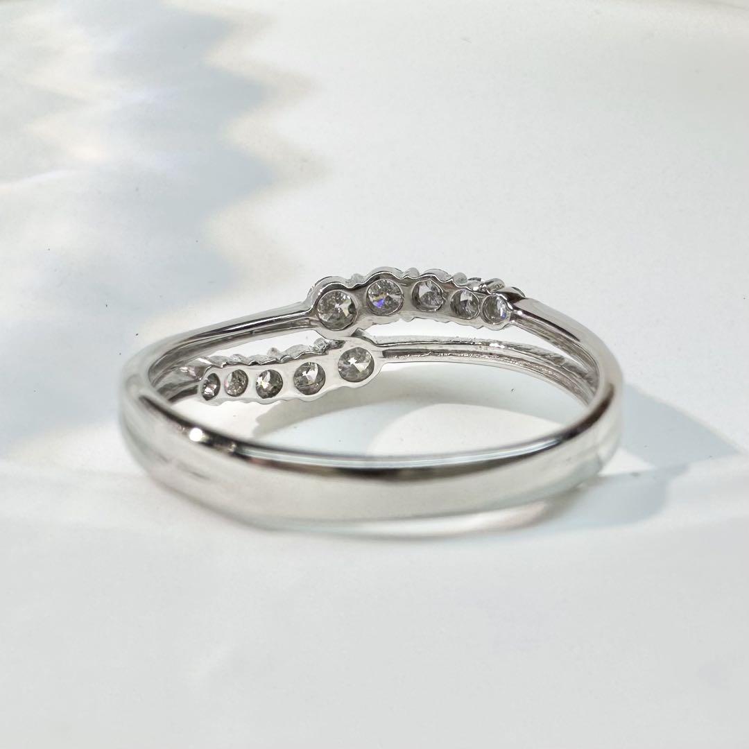 【美品】PT900 ダイヤモンド 0.3ct リング デザイン