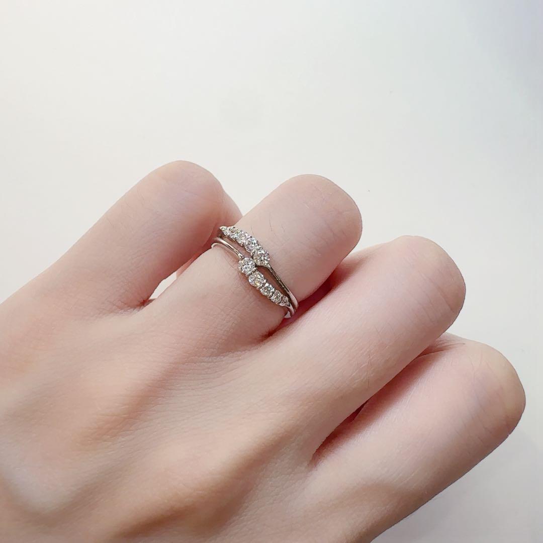 【美品】PT900 ダイヤモンド 0.3ct リング デザイン