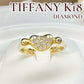 【TIFFANY & Co. 】K18 ダイヤモンド リング ハートモチーフ