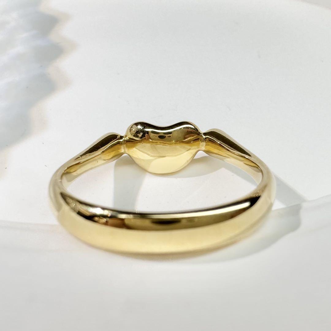 【TIFFANY & Co. 】K18 ダイヤモンド リング ハートモチーフ