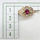 【K18】ルビー 0.39ct リング